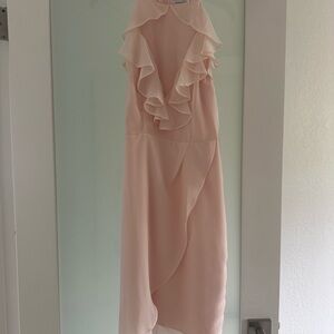 NWT - Elegant Pink Ruffle Dress - Cooper St